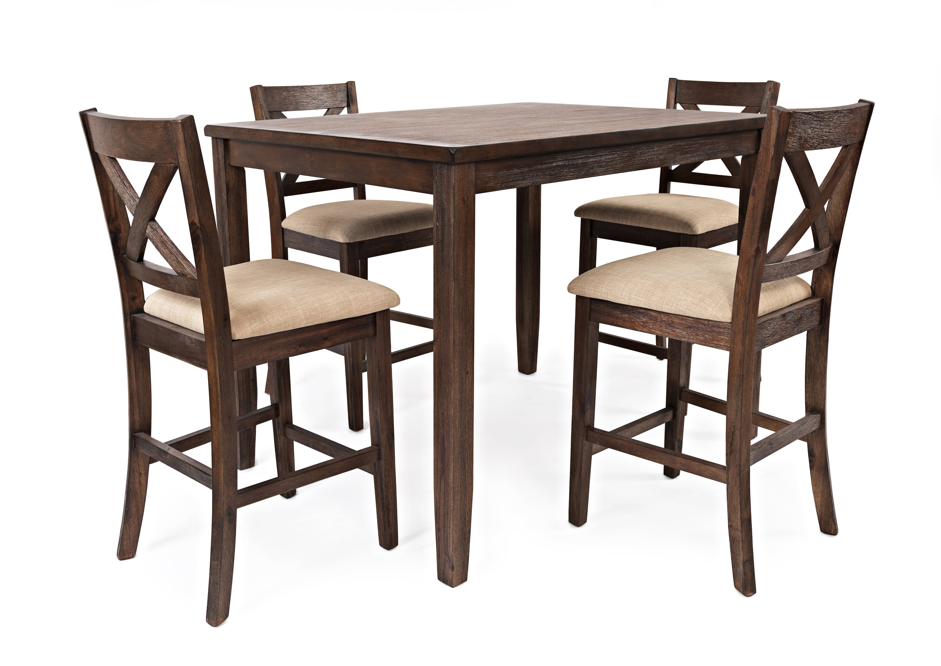 Jofran Walnut Creek 1876 5 Pack Counter Height Dining Set Dunk